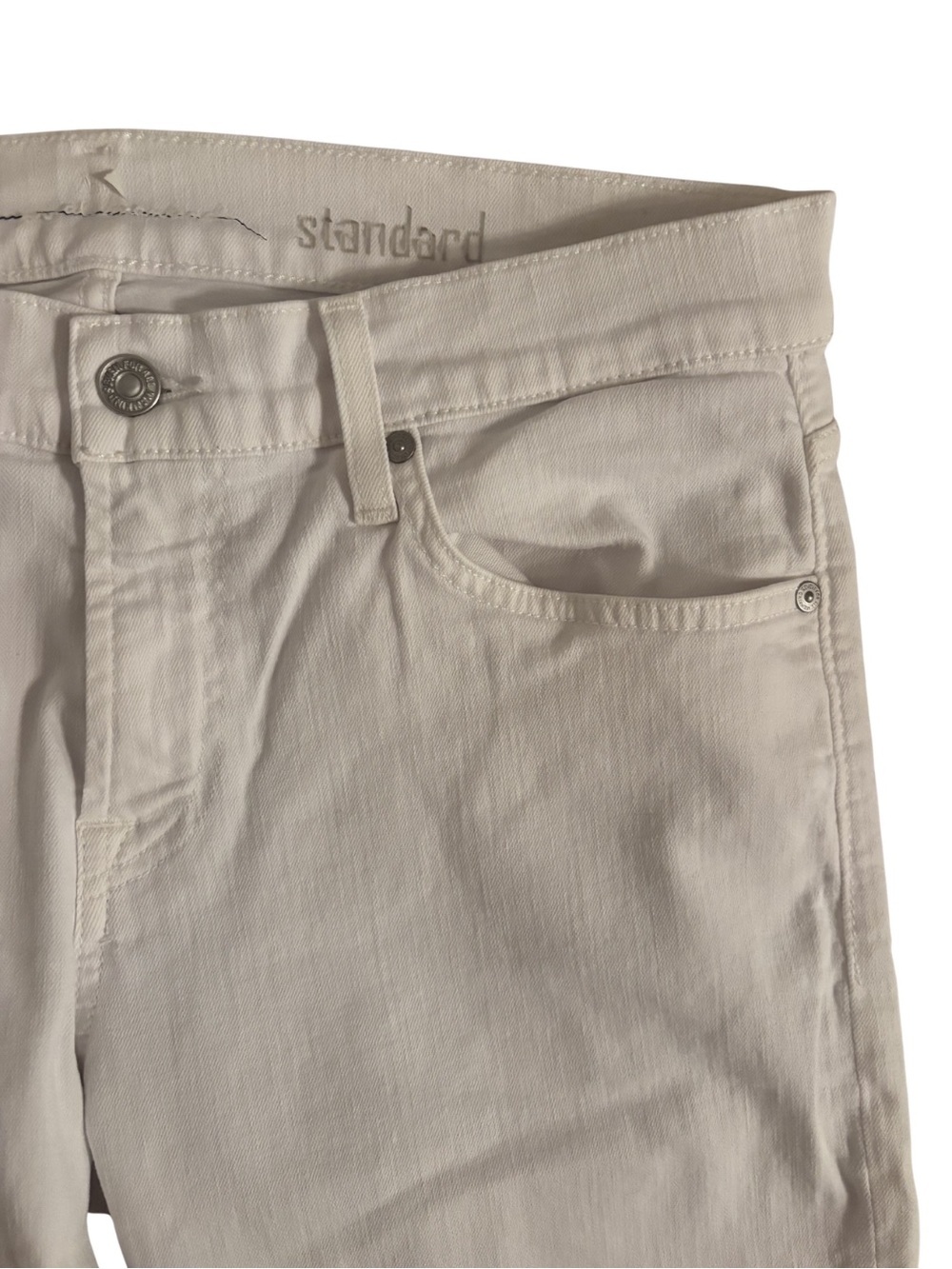 7 For All Mankind Jeans White Straight-Leg - Picture 2 of 5